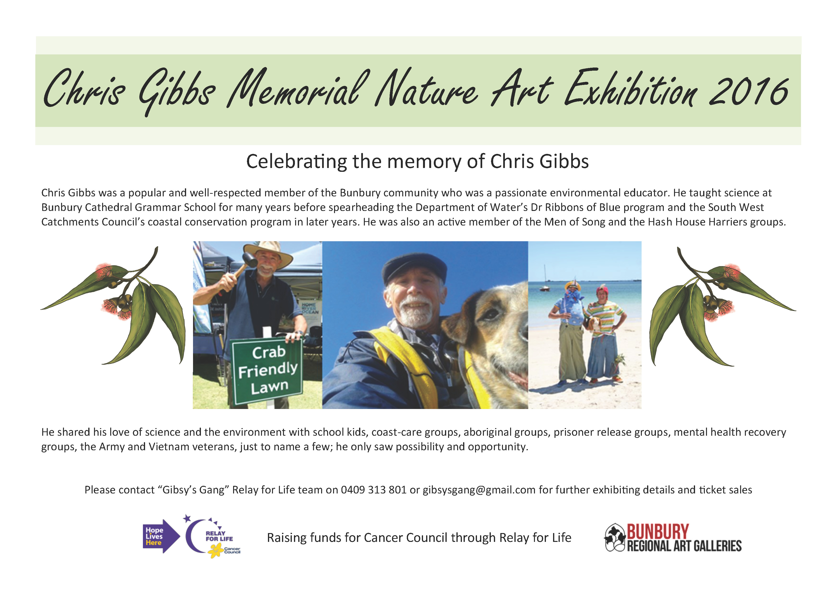 Chris Gibbs Memorial Nature Art Exhibition 2016 Chris